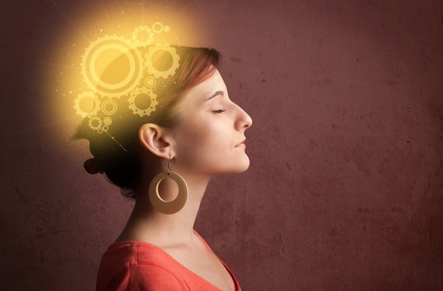Clever girl thinking with a glowing machine head illustration.jpeg
