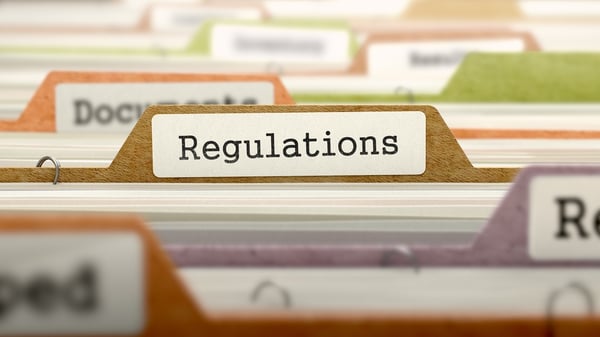 Regulations - Folder Register Name in Directory. Colored, Blurred Image. Closeup View..jpeg